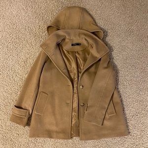 Large Women’s Ralph Lauren Wool Pea Coat with Detachable Hood